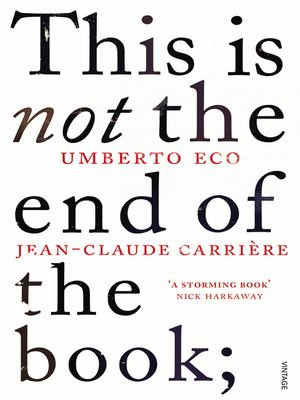 cover image of This is Not the End of the Book